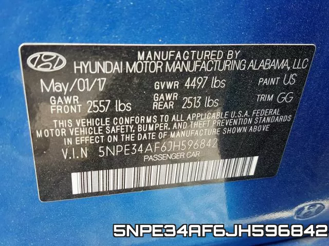 5NPE34AF6JH596842 фото 2