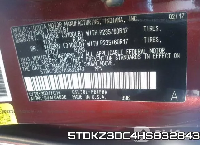5TDKZ3DC4HS832843 фото 10
