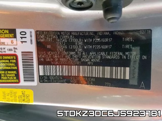 5TDKZ3DC6JS923781 фото 2