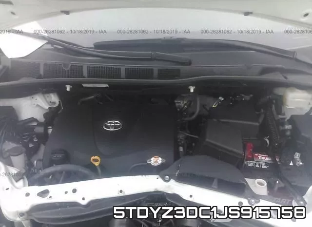 5TDYZ3DC1JS915758 фото 2
