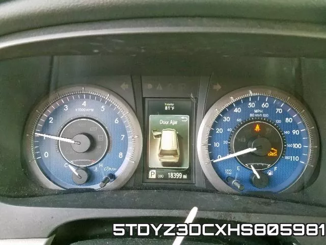 5TDYZ3DCXHS805981 фото 8