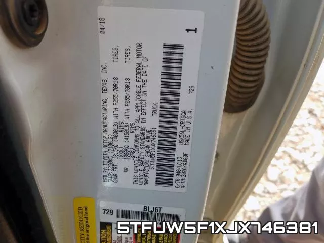 5TFUW5F1XJX746381 фото 2