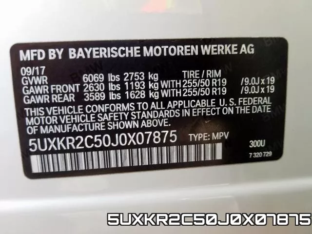 5UXKR2C50J0X07875 фото 2