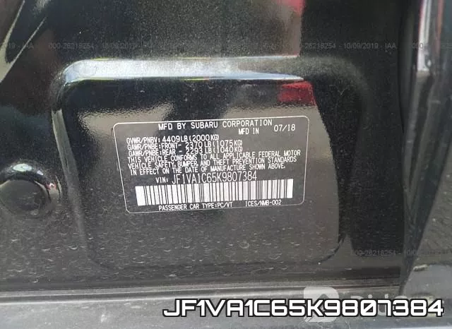 JF1VA1C65K9807384 фото 10