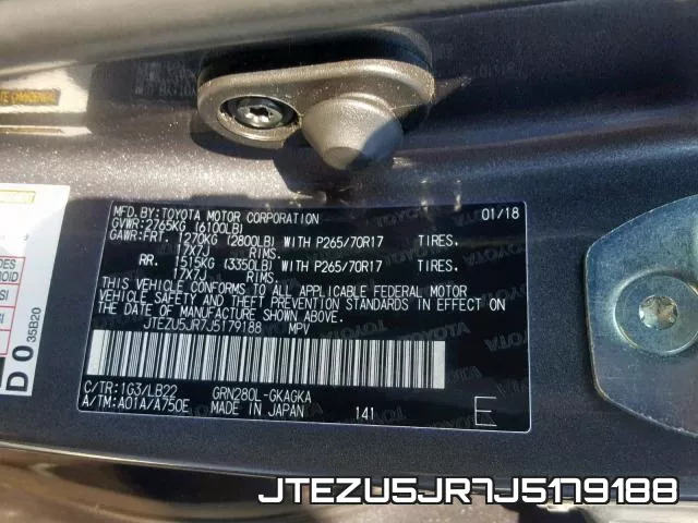 JTEZU5JR7J5179188 фото 2