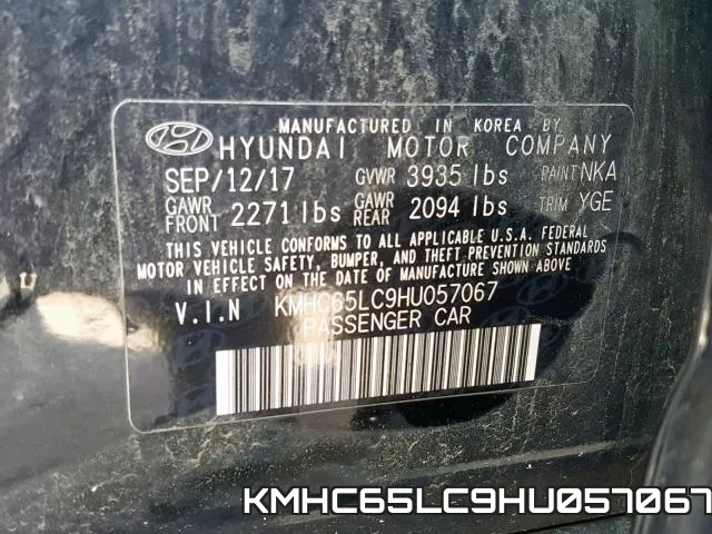 KMHC65LC9HU057067 фото 2