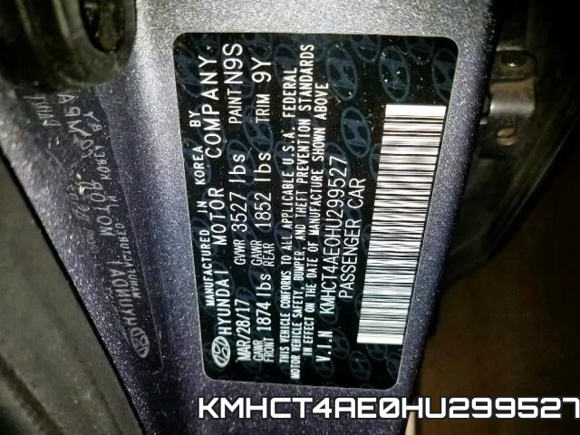 KMHCT4AE0HU299527 фото 2