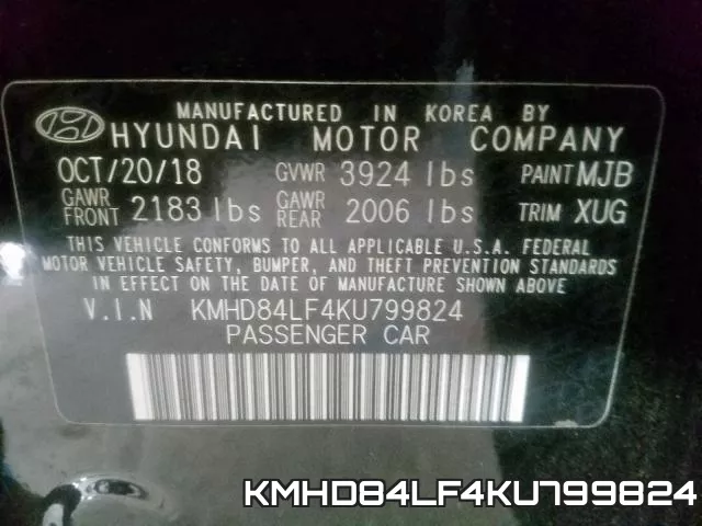 KMHD84LF4KU799824 фото 2