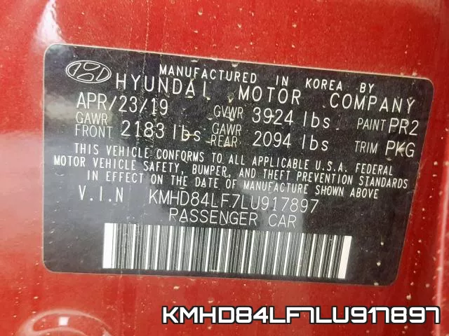 KMHD84LF7LU917897 фото 2