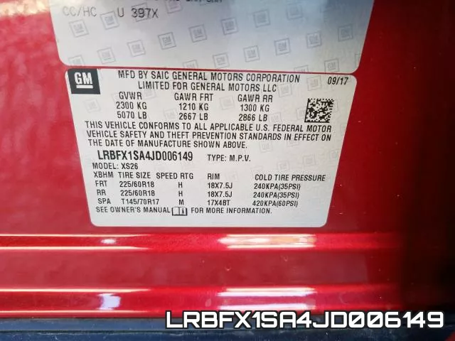 LRBFX1SA4JD006149 фото 2