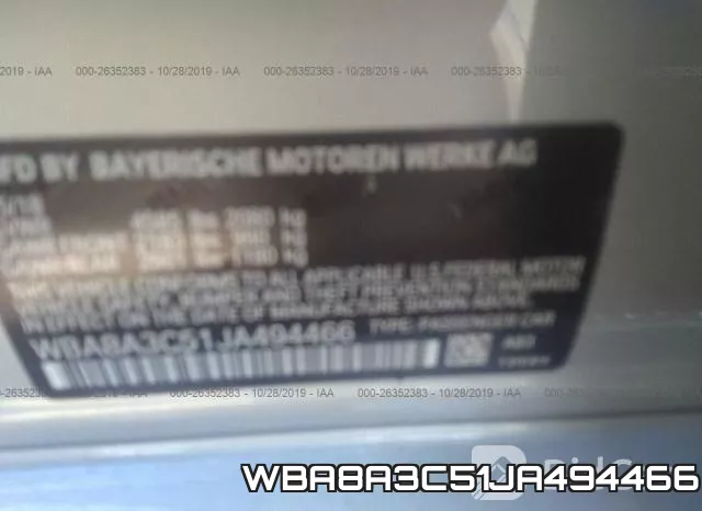WBA8A3C51JA494466 фото 10