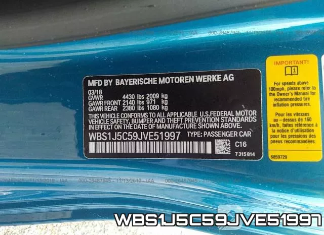 WBS1J5C59JVE51997 фото 10