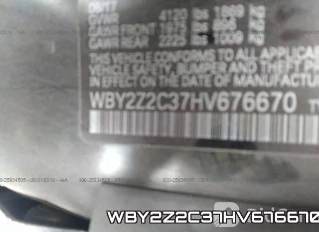 WBY2Z2C37HV676670 фото 9