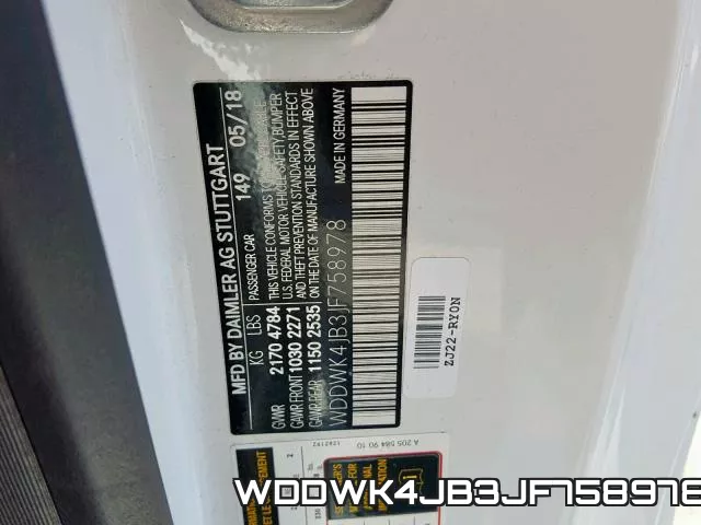 WDDWK4JB3JF758978 фото 2