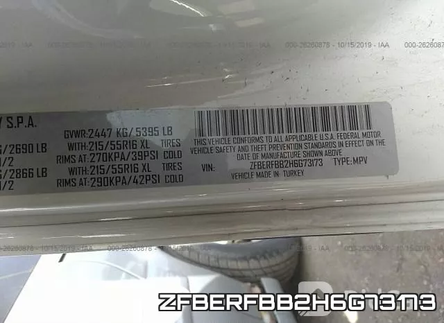 ZFBERFBB2H6G73173 фото 9
