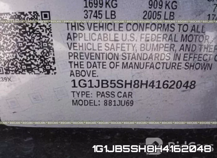1G1JB5SH8H4162048 фото 10
