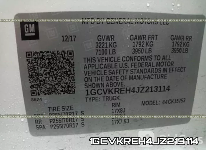 1GCVKREH4JZ213114 фото 10