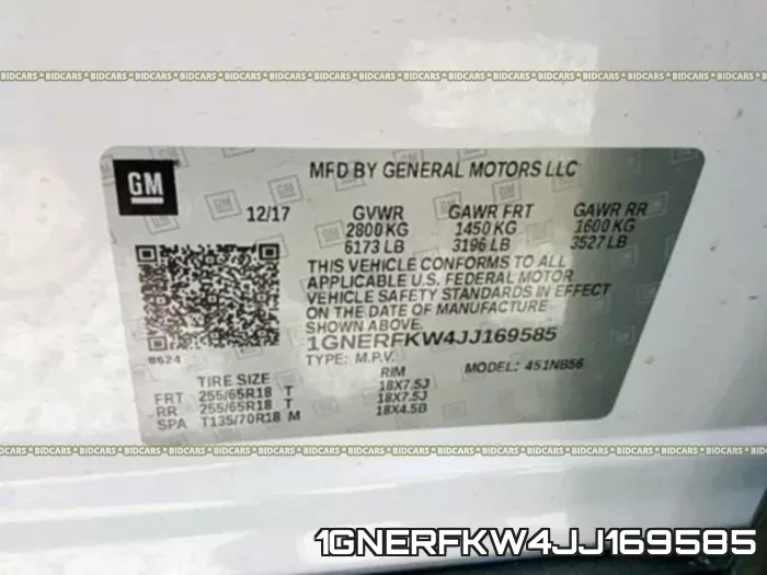 1GNERFKW4JJ169585 фото 2