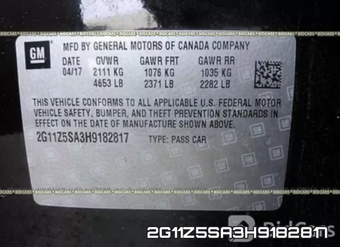 2G11Z5SA3H9182817 фото 10