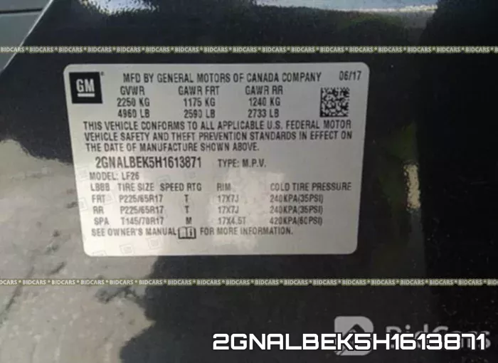 2GNALBEK5H1613871 фото 10