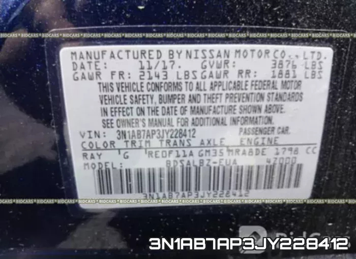 3N1AB7AP3JY228412 фото 10