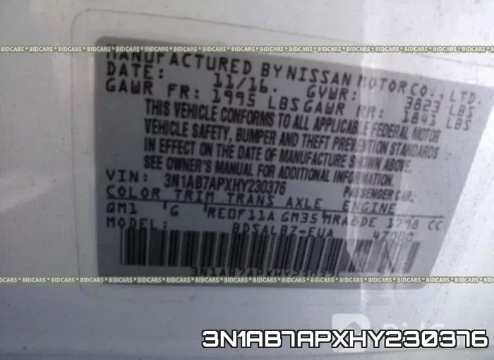3N1AB7APXHY230376 фото 10