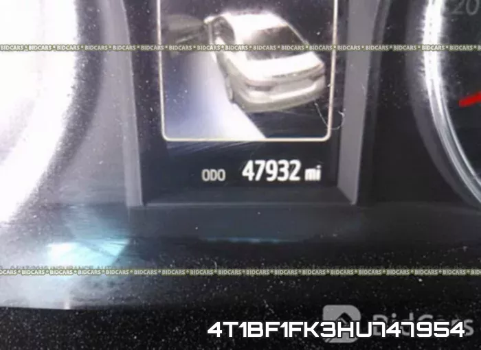 4T1BF1FK3HU747954 фото 8