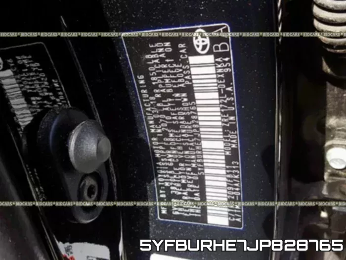 5YFBURHE7JP828765 фото 2