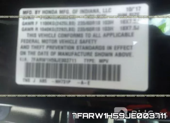 7FARW1H59JE003711 фото 10