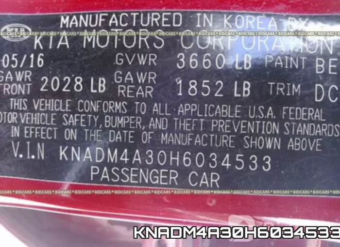 KNADM4A30H6034533 фото 10