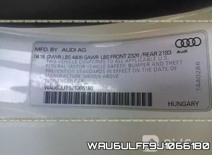 WAU6ULFF9J1066180 фото 10