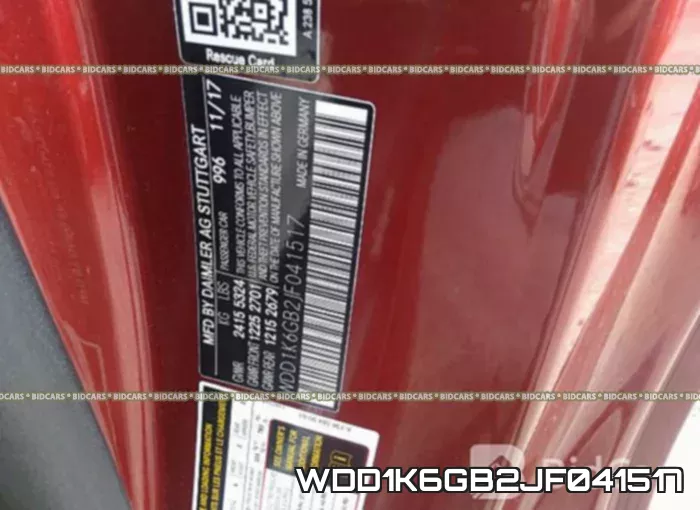 WDD1K6GB2JF041517 фото 10