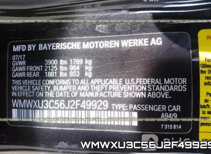 WMWXU3C56J2F49929 фото 10
