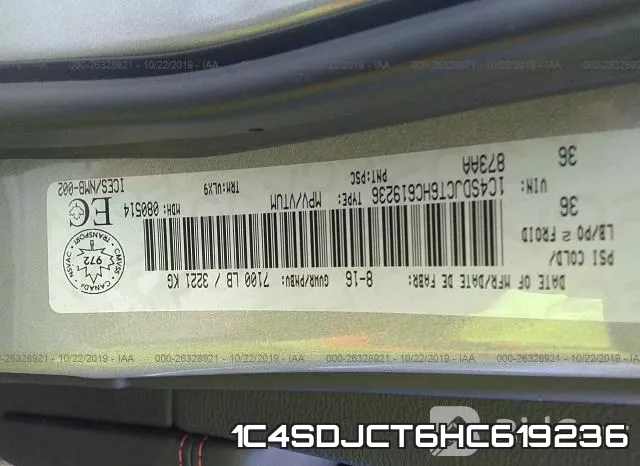 1C4SDJCT6HC619236 фото 10