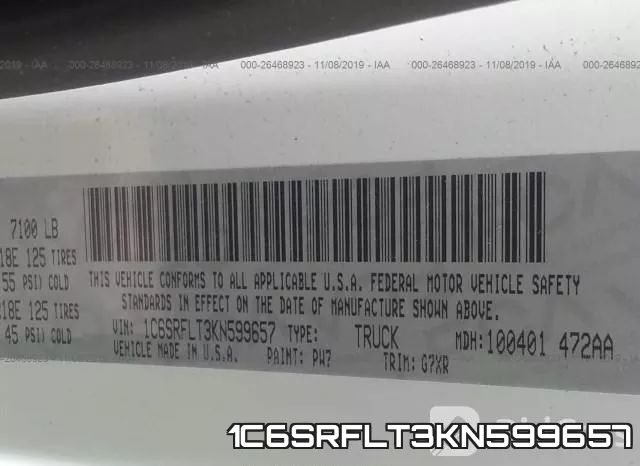 1C6SRFLT3KN599657 фото 10