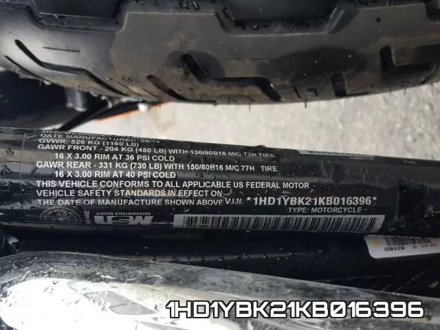 1HD1YBK21KB016396 фото 2