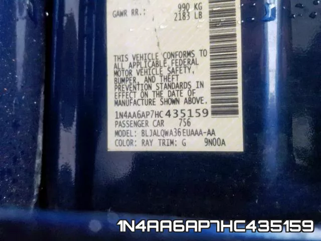 1N4AA6AP7HC435159 фото 2