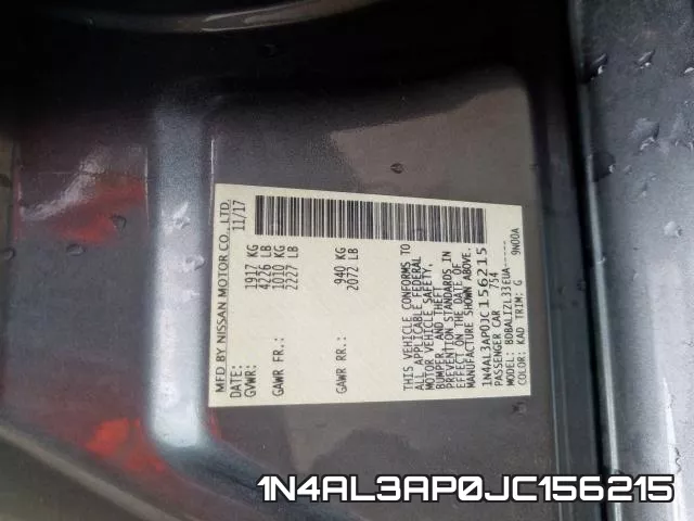 1N4AL3AP0JC156215 фото 2