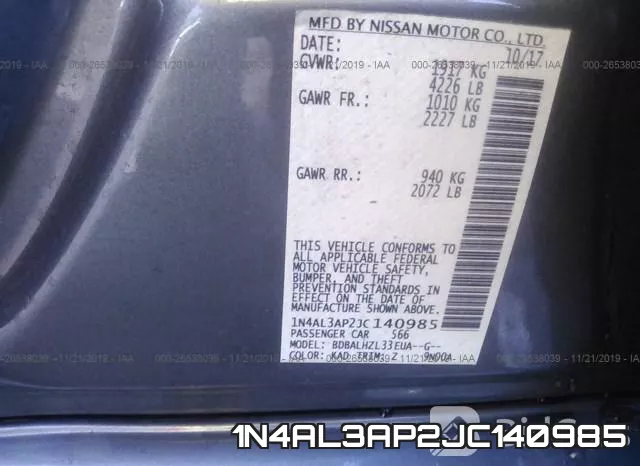 1N4AL3AP2JC140985 фото 10