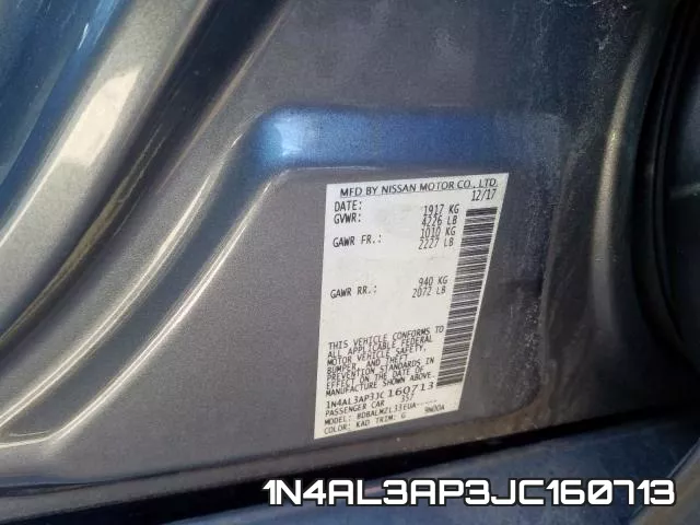1N4AL3AP3JC160713 фото 2