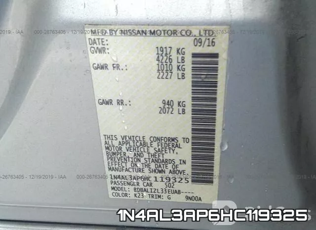 1N4AL3AP6HC119325 фото 10