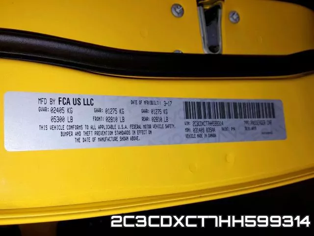 2C3CDXCT7HH599314 фото 2