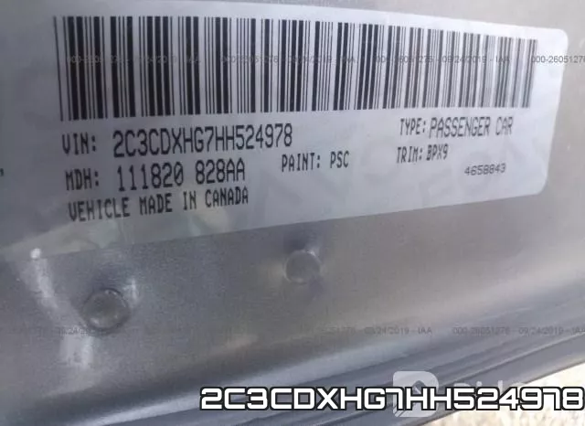2C3CDXHG7HH524978 фото 9