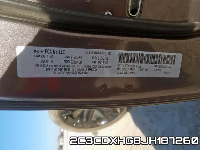 2C3CDXHG8JH187260 фото 2