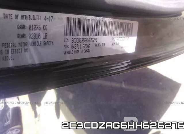 2C3CDZAG6HH626276 фото 10