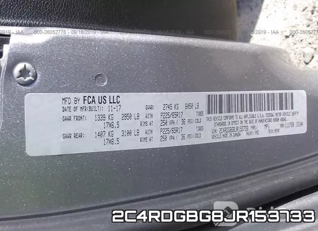 2C4RDGBG8JR153733 фото 8