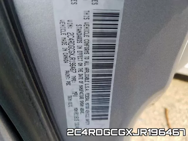 2C4RDGCGXJR196467 фото 2