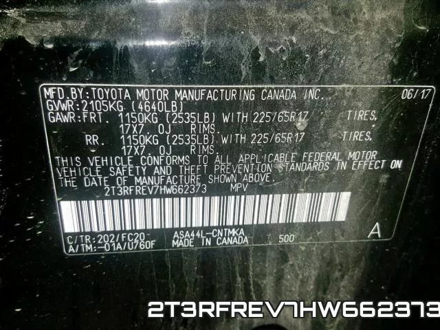2T3RFREV7HW662373 фото 2