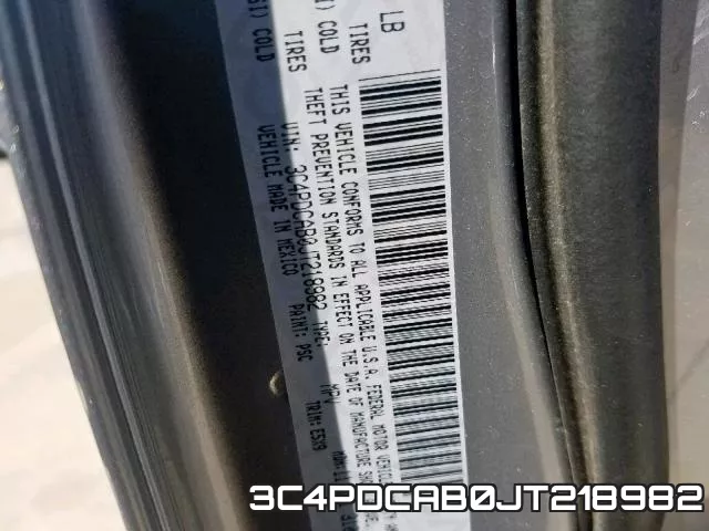 3C4PDCAB0JT218982 фото 2