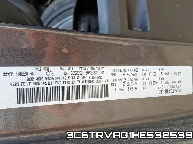 3C6TRVAG1HE532539 фото 2